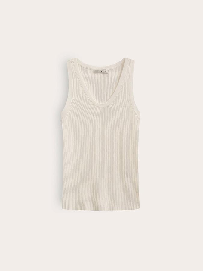 LSSM-070054 Трикотажная блуза (белый, XS)