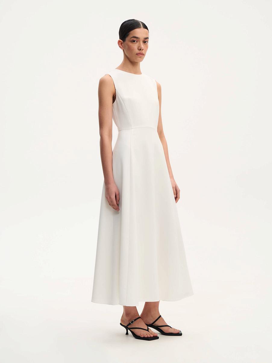 Платье миди А - силуэта