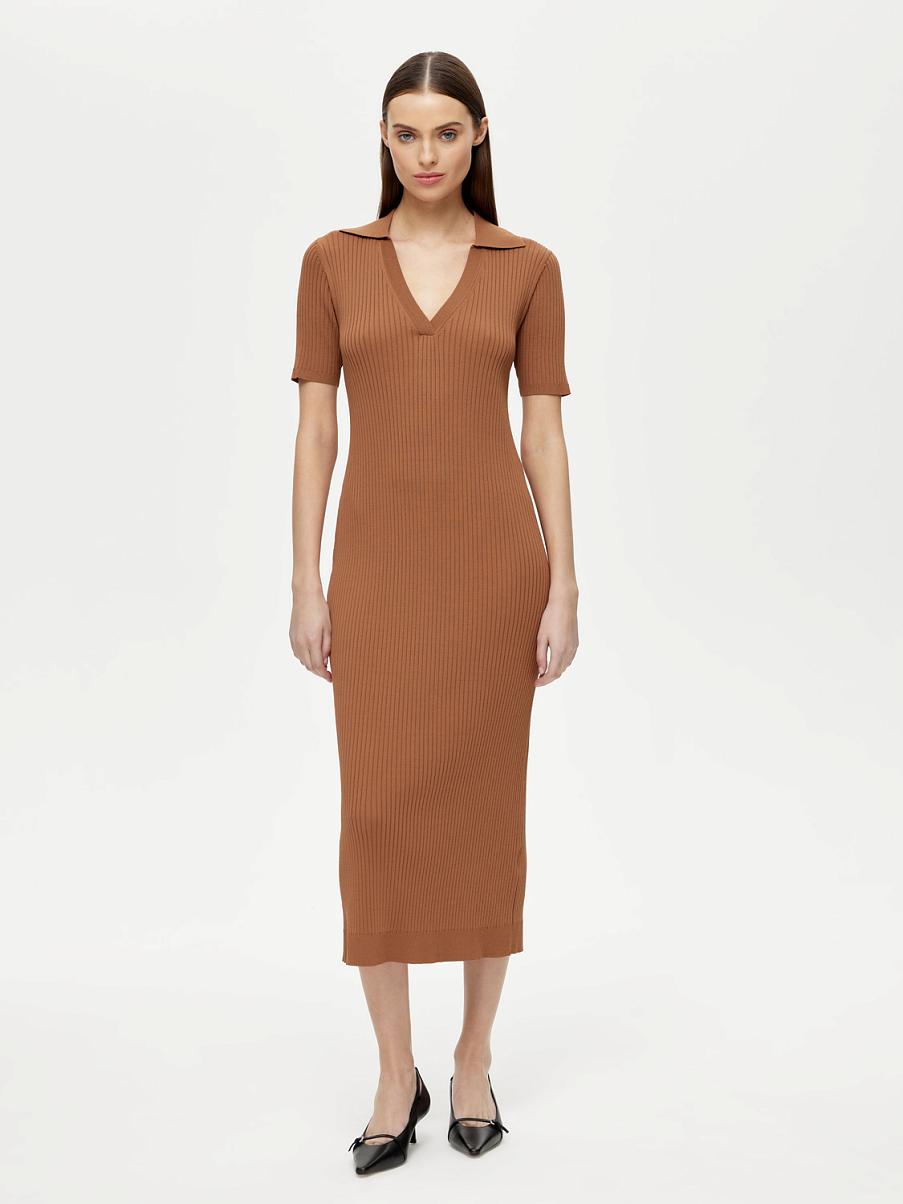 Трикотажное платье-лапша