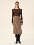 Юбка с запахом длины миди