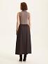 Юбка миди из шерсти со складкой
