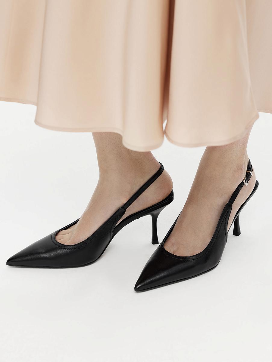 Лодочки из натуральной кожи