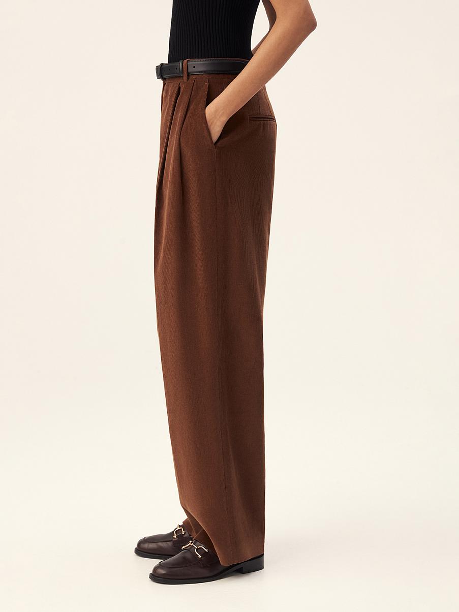 Брюки свободного кроя из хлопка