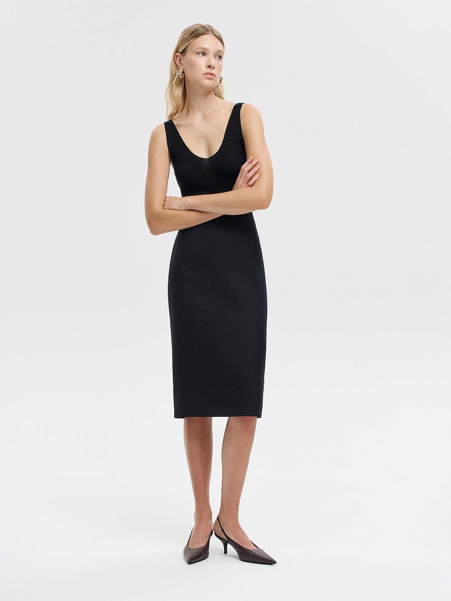 Юбка миди из костюмной ткани