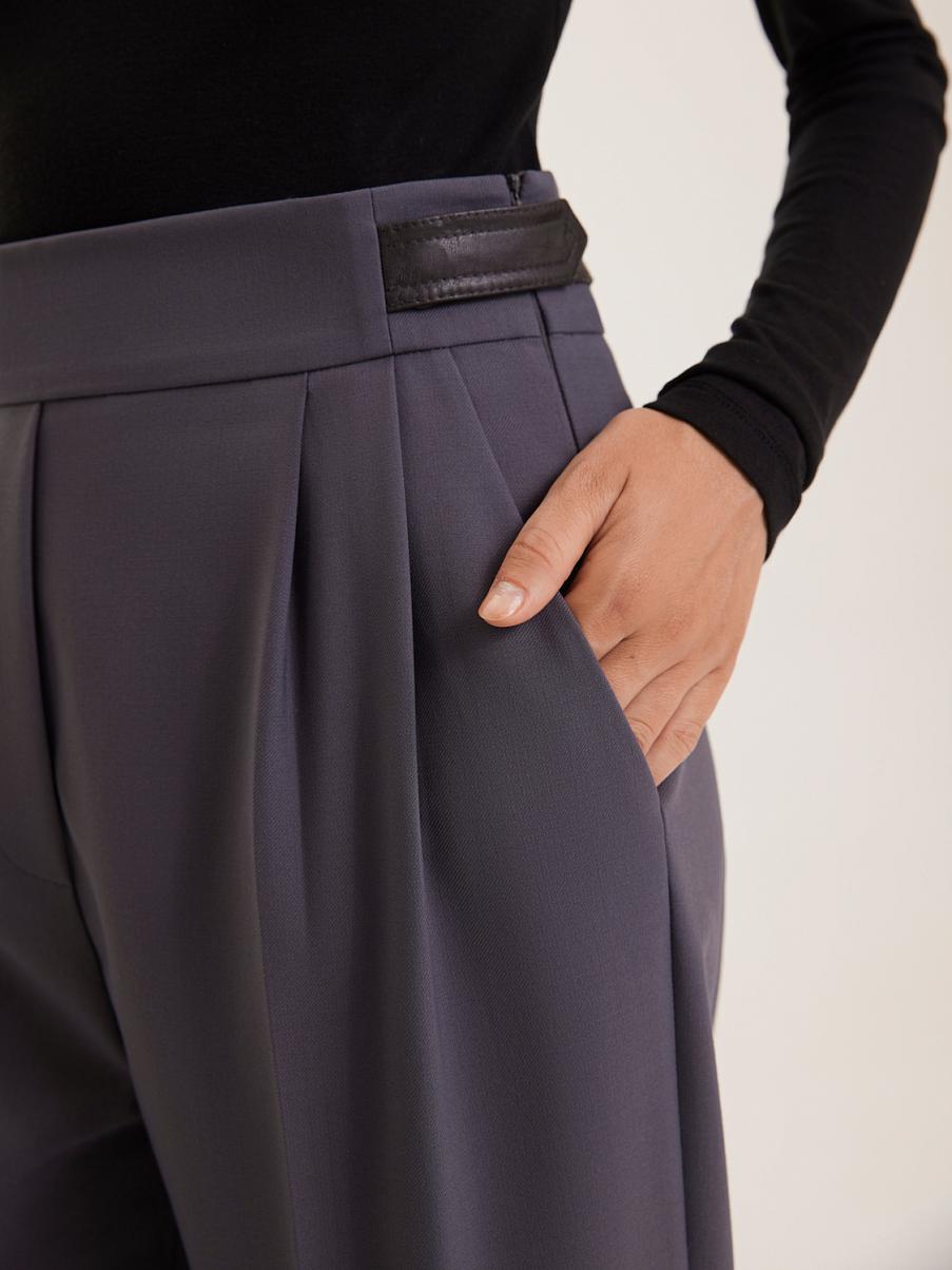 Широкие брюки из шерсти