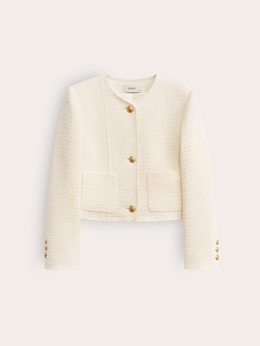 Жакет с накладными карманами