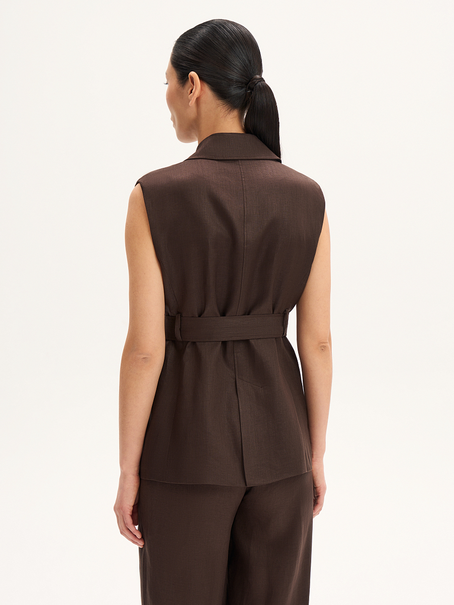 Жилетка льняная