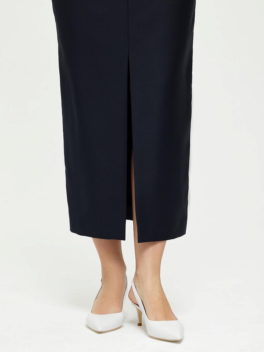 Юбка миди с разрезом