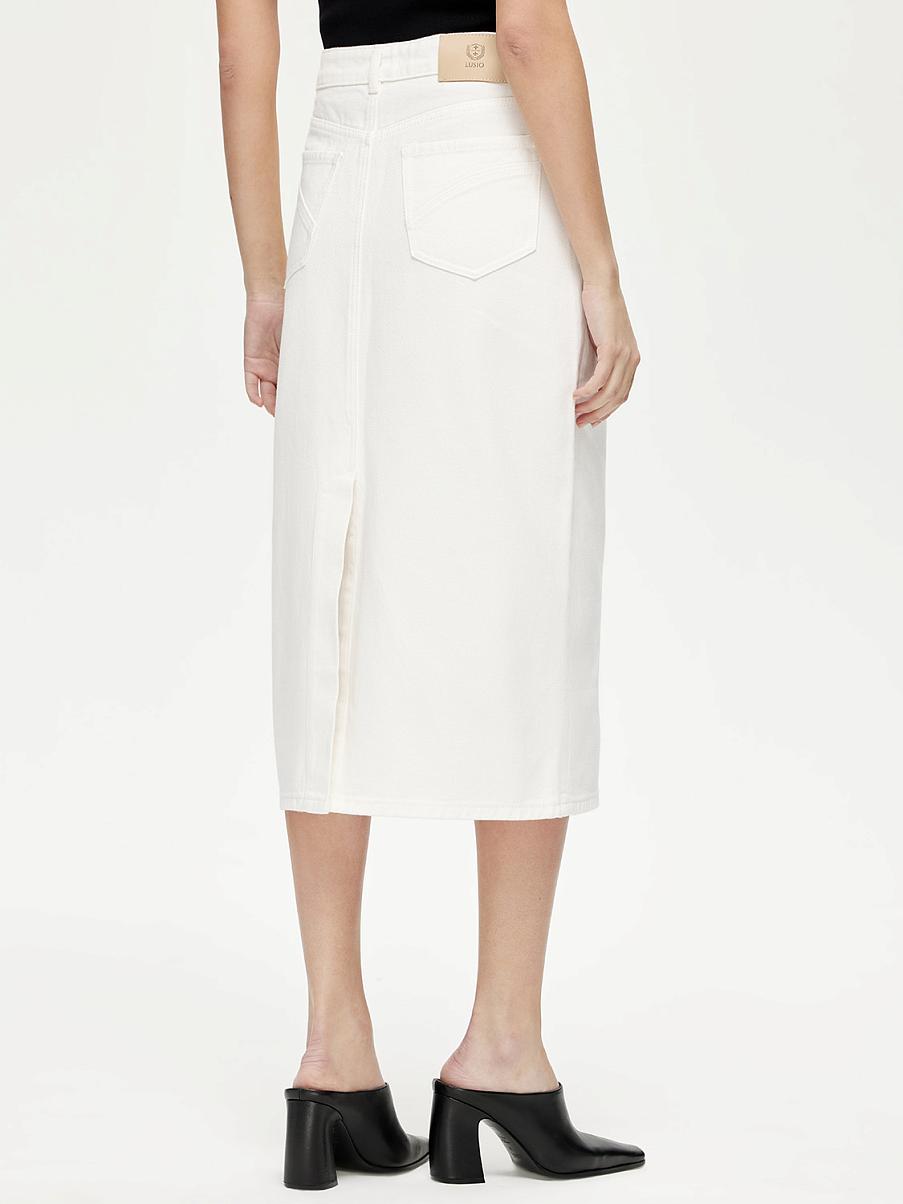 Джинсовая юбка-карандаш