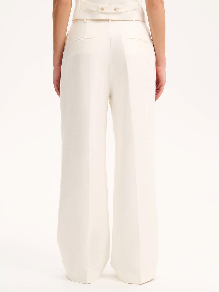 Брюки льняные