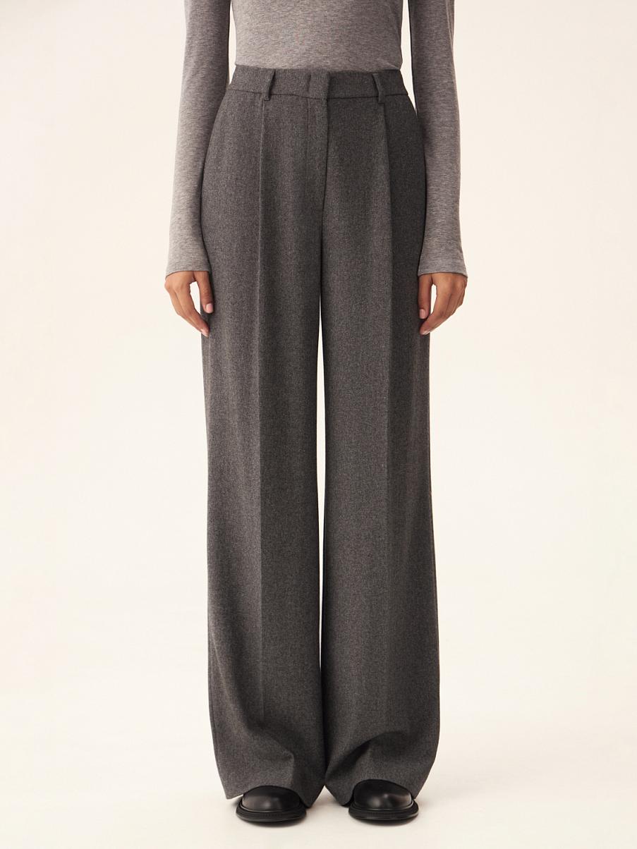 Костюмные широкие брюки