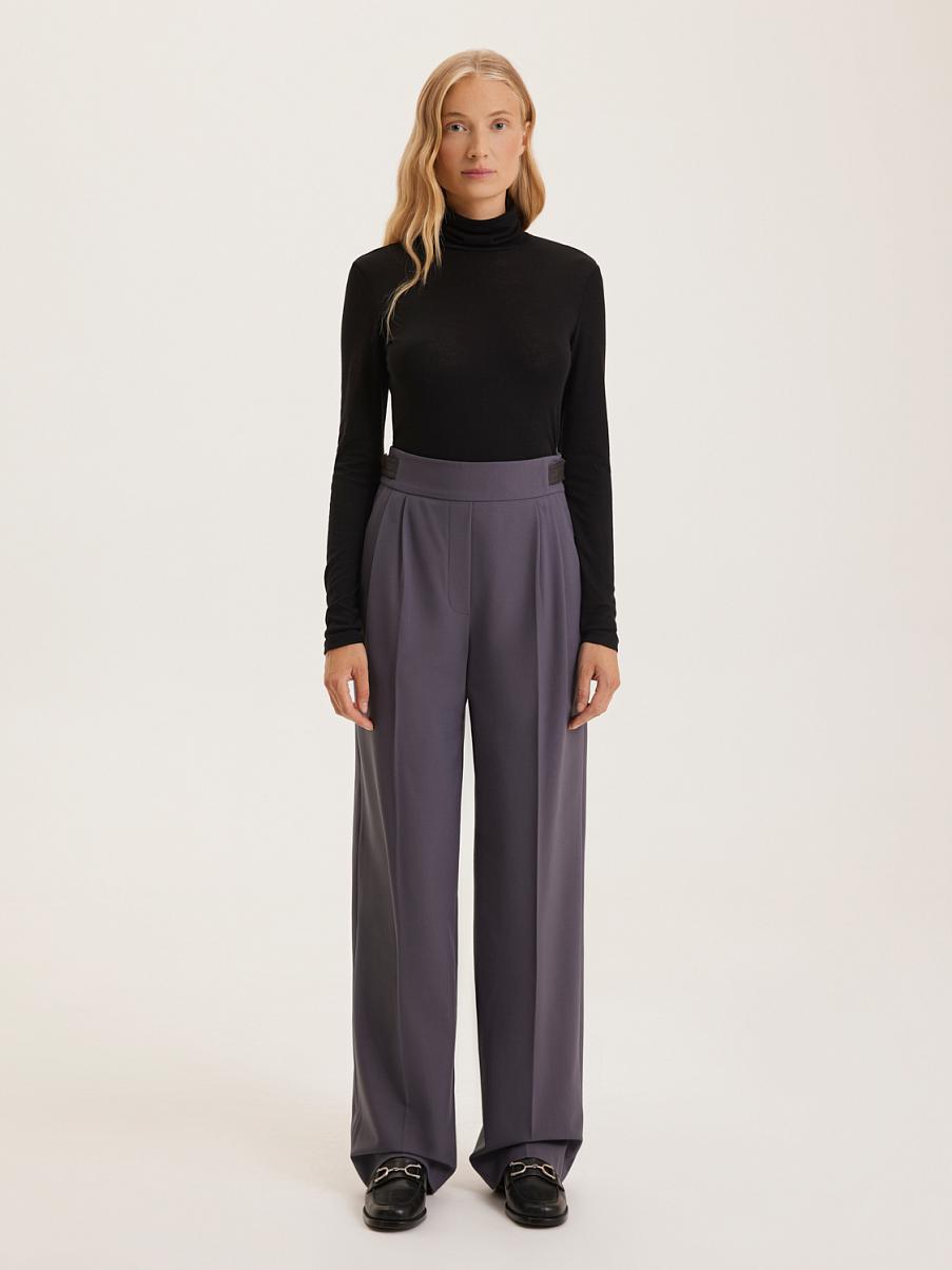 Широкие брюки из шерсти