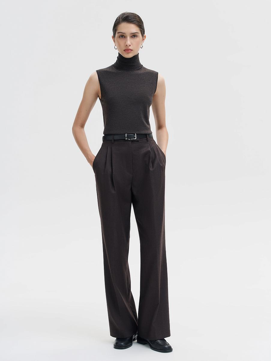 Водолазка без рукавов из мериноса