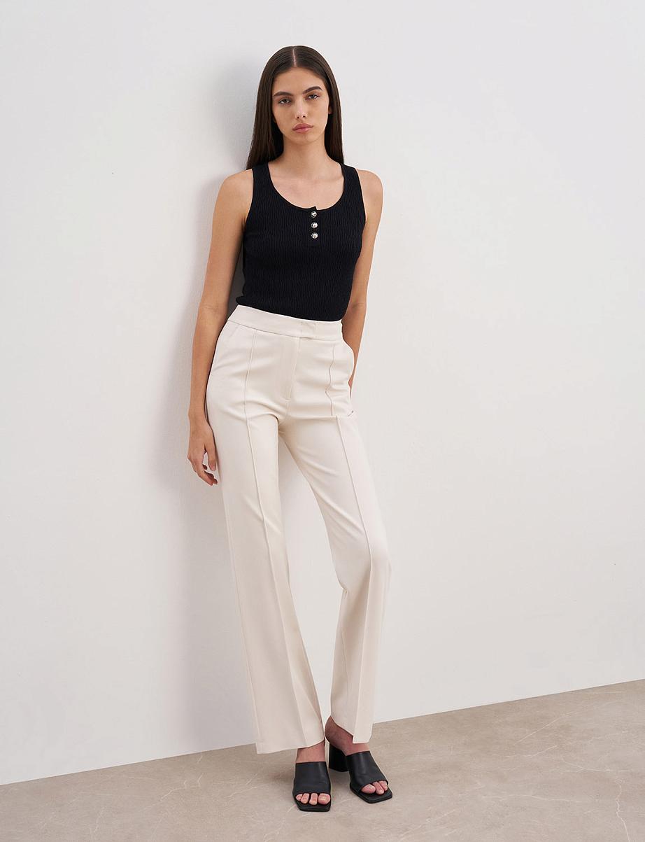 Прямые облегающие брюки со стрелками