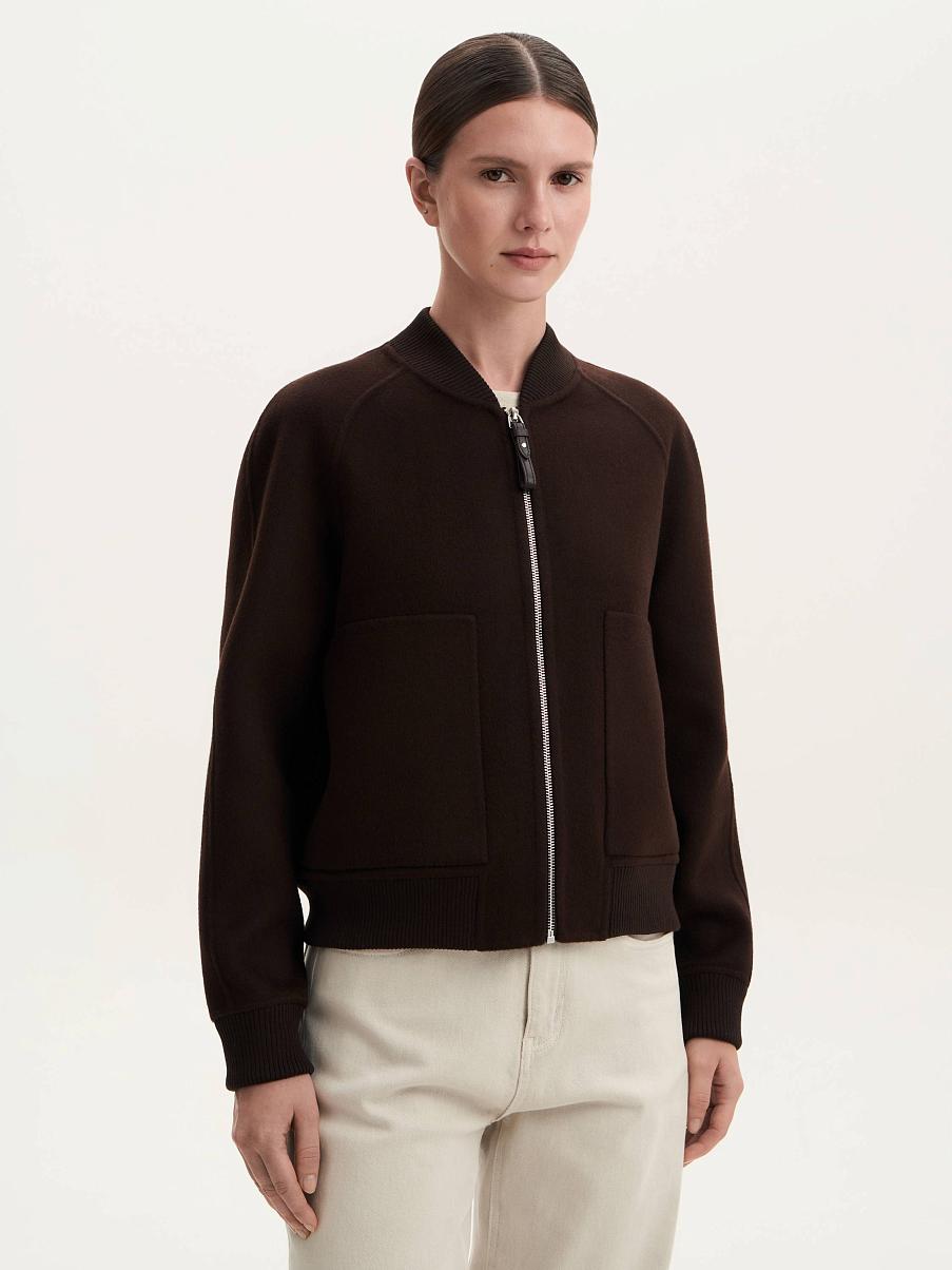 Бомбер из кашемира и шерсти мериноса