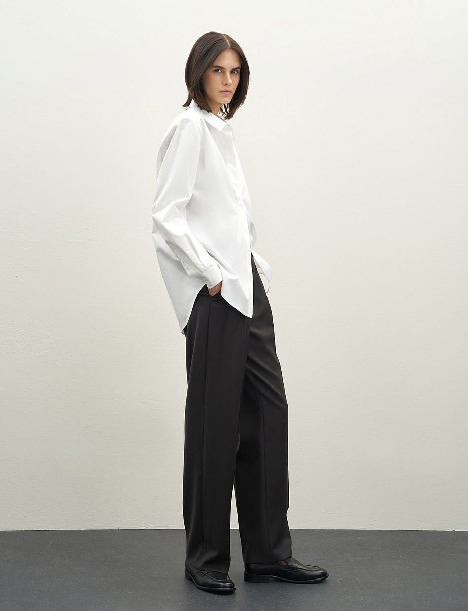 Рубашка оверсайз из хлопка