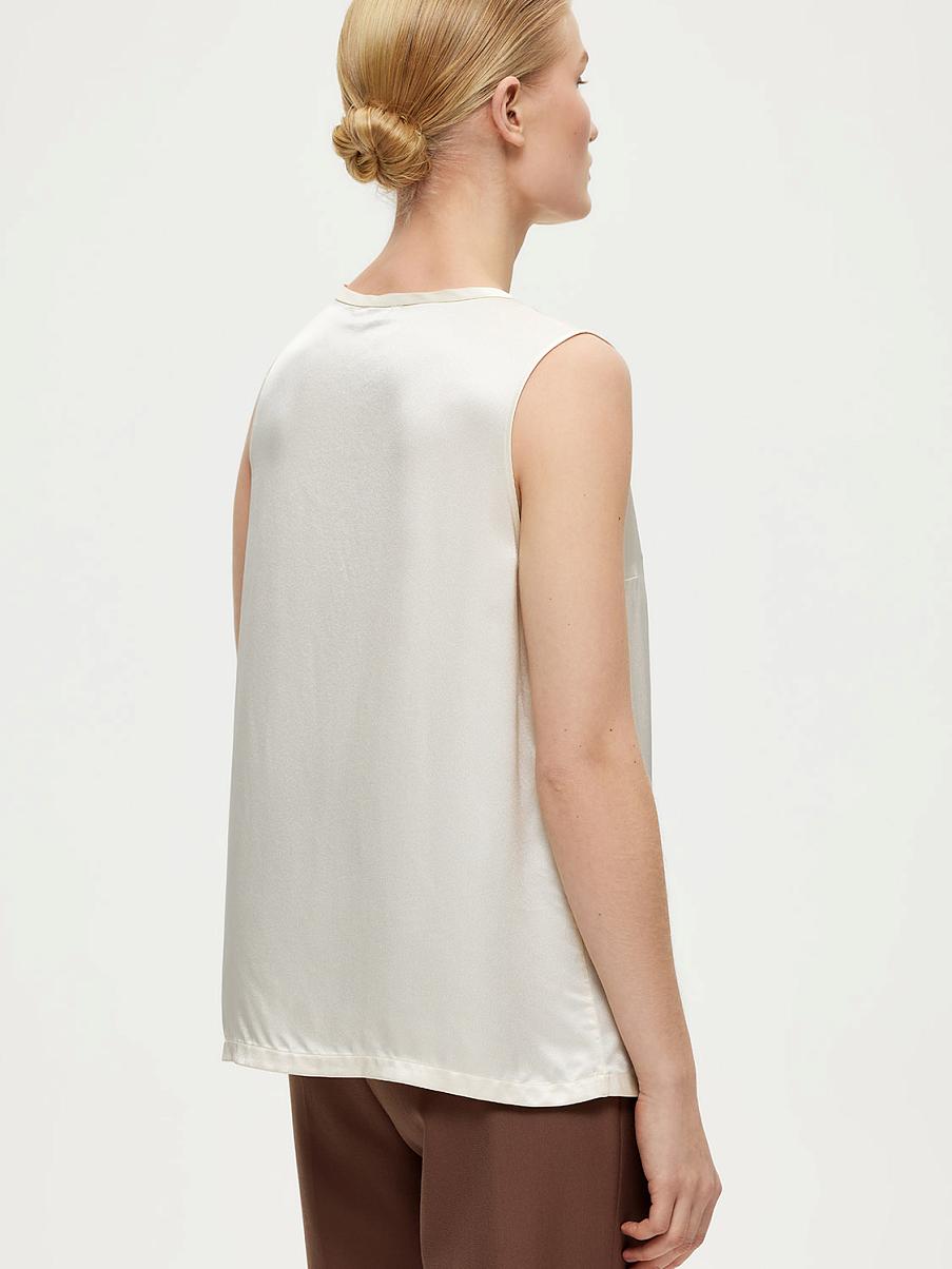 Атласный топ свободного кроя