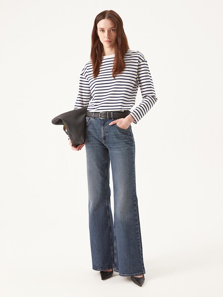 Лонгслив в полоску