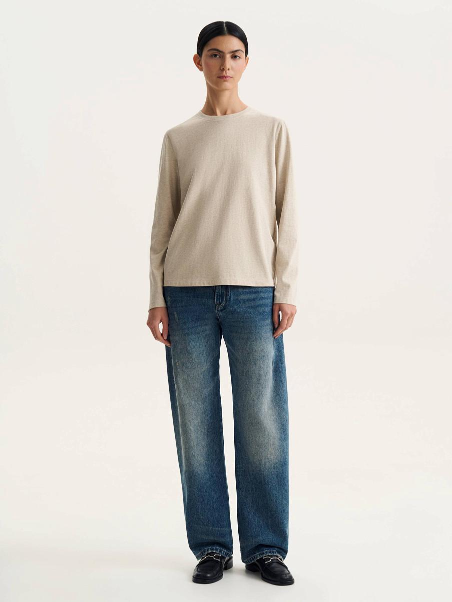 Лонгслив из хлопка