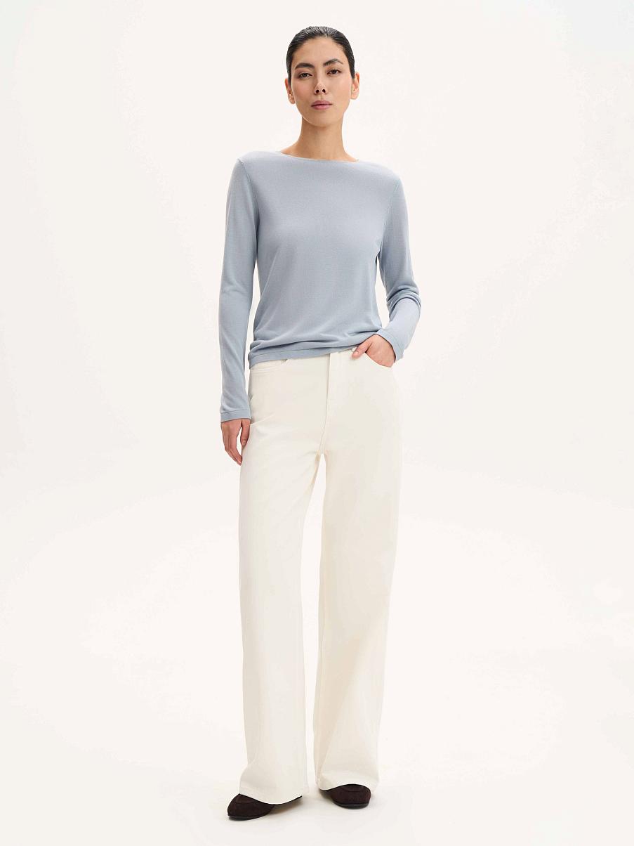 Джемпер с шелком