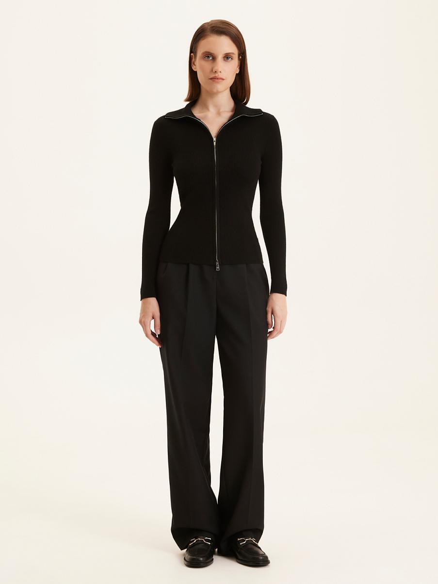 Кардиган из шерсти мериноса на молнии