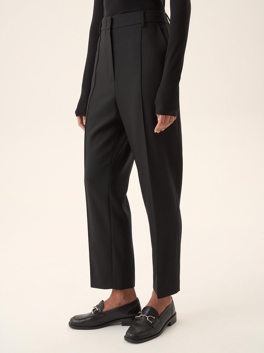 Брюки из шерсти со стрелками