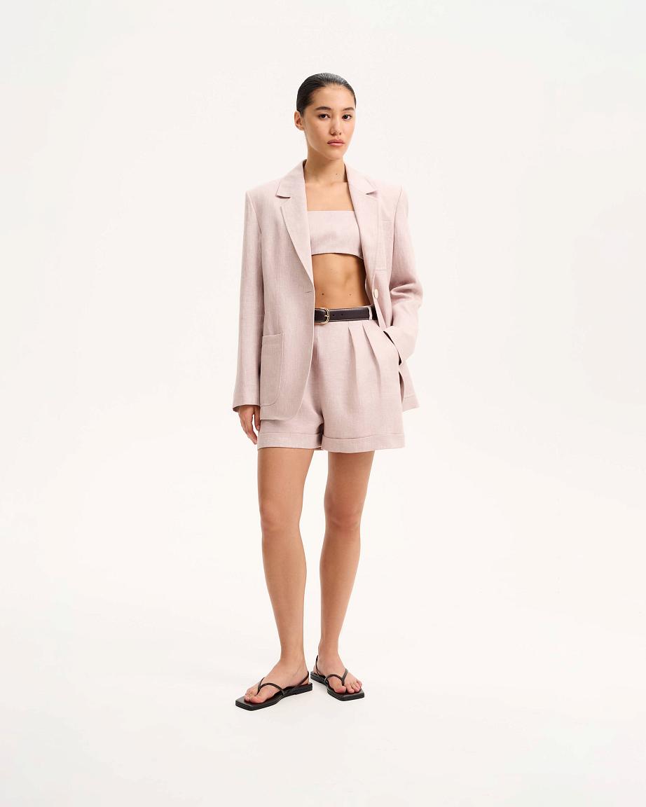 Шорты льняные