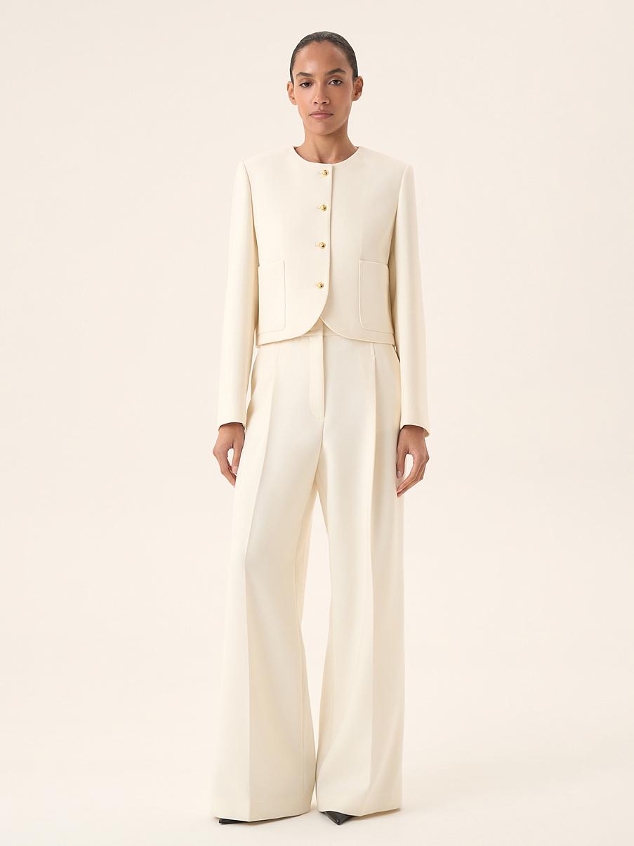 Брюки палаццо из шерсти