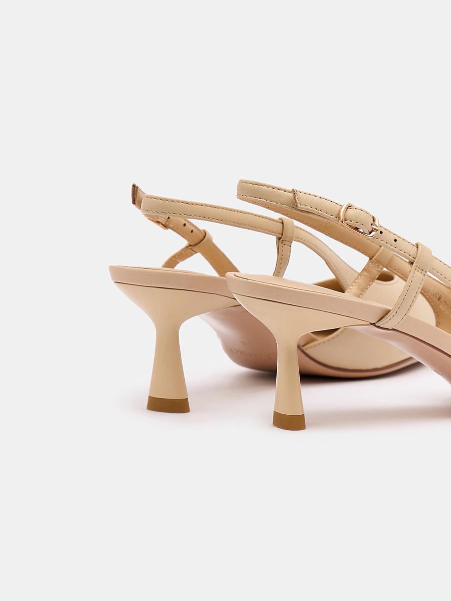 Туфли слингбэки из натуральной кожи