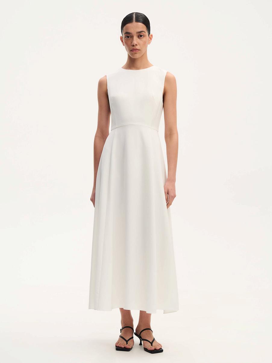 Платье миди А - силуэта