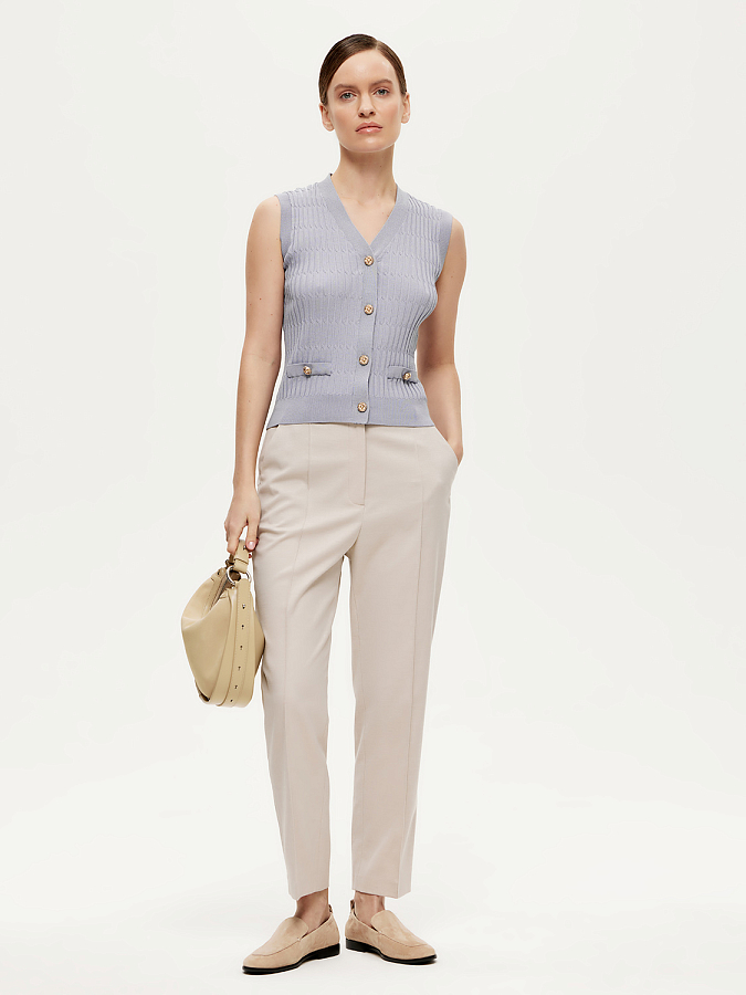 LSSM-800002 Жилетка трикотажная (голубой, L)