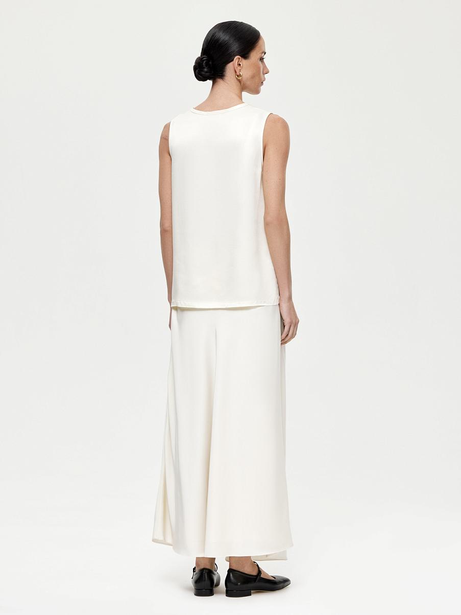 Атласный топ свободного кроя