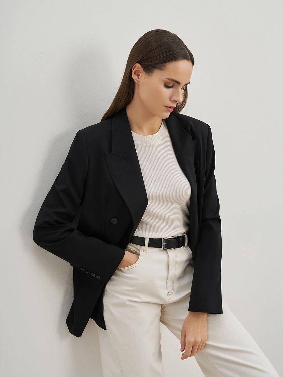 Двубортный жакет оверсайз