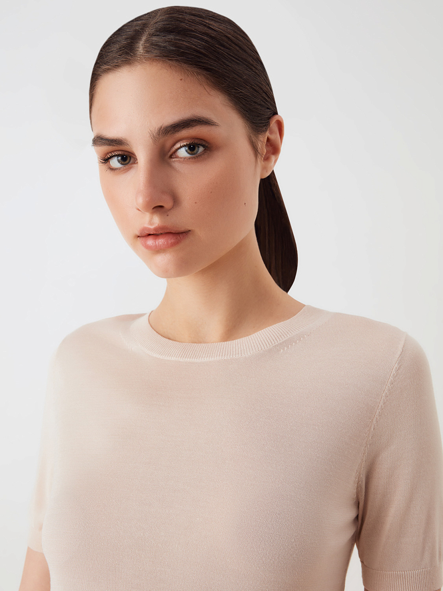 Трикотажная облегающая блуза