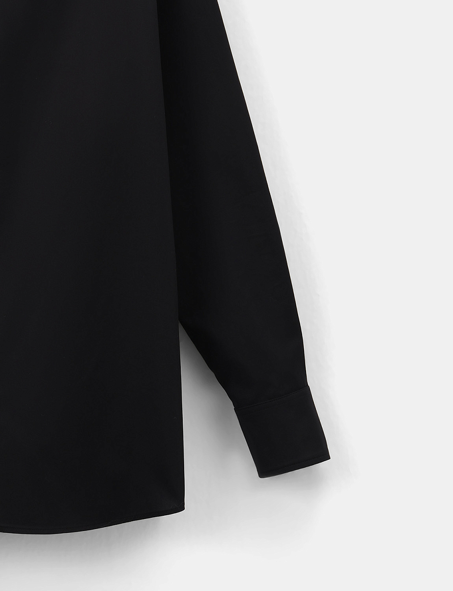 Хлопковая рубашка прямого кроя