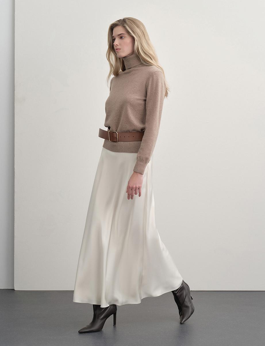 Атласная юбка макси