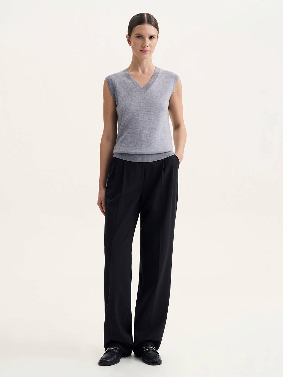 Жилетка из шелка и шерсти мериноса