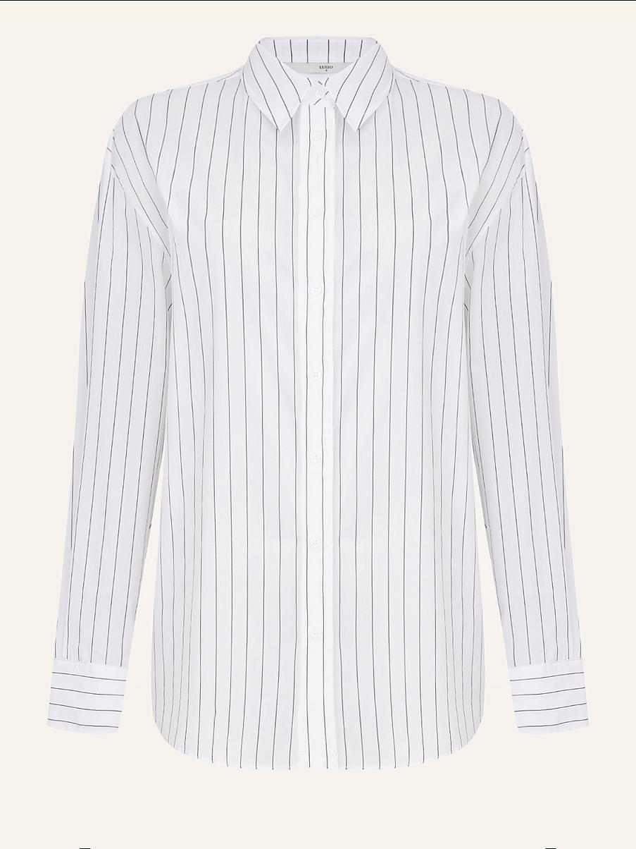 Хлопковая рубашка в полоску