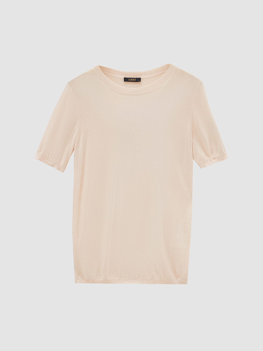 Трикотажная облегающая блуза