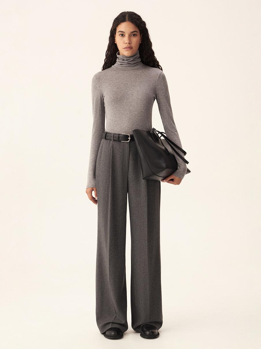 Костюмные широкие брюки