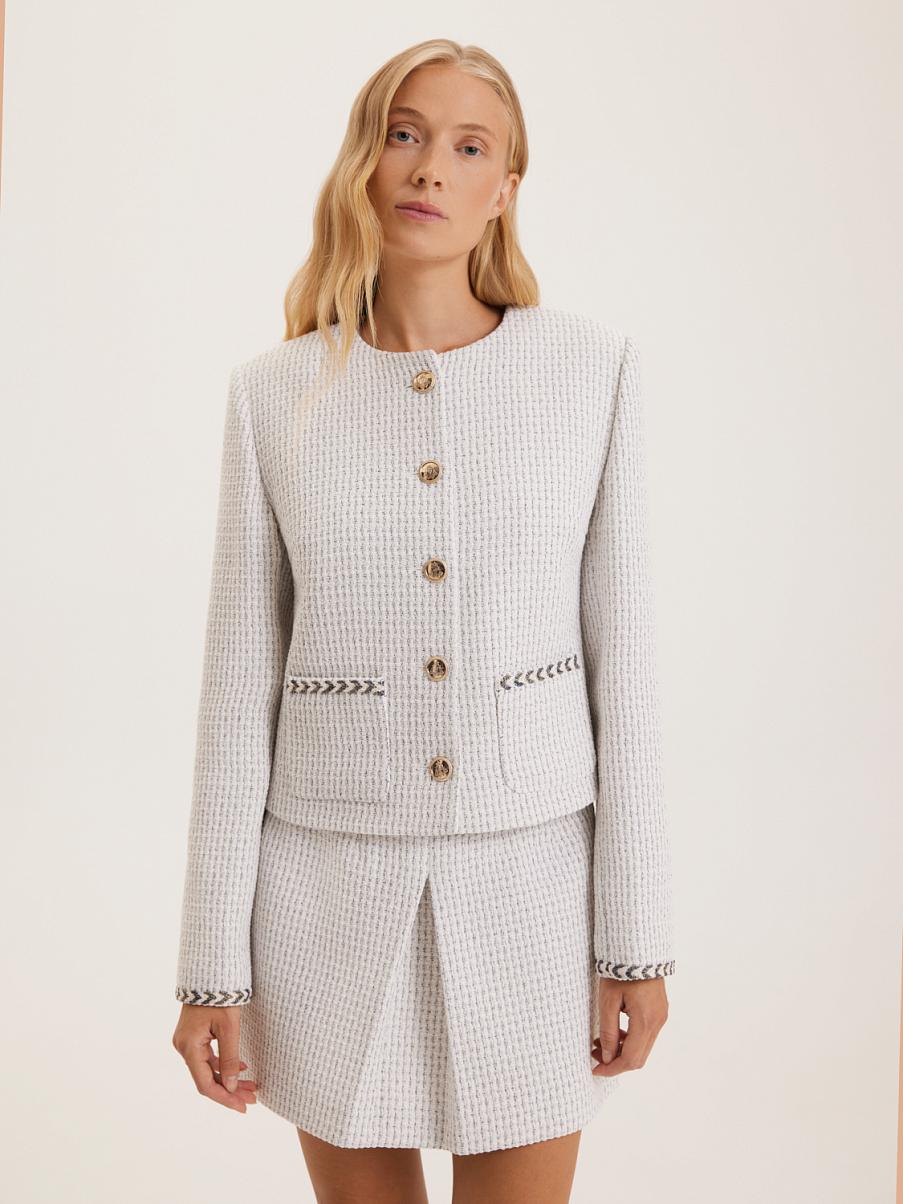 Укороченный жакет из букле