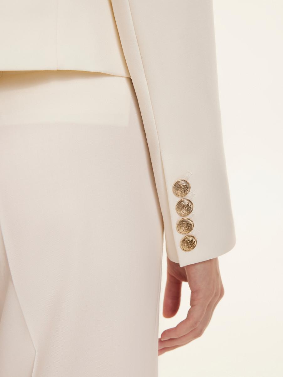 Укороченный жакет из шерсти