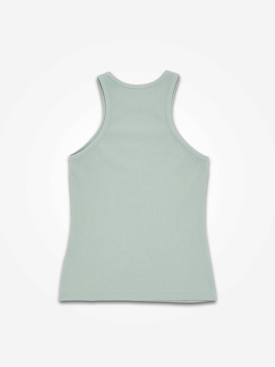 Хлопковый топ в рубчик