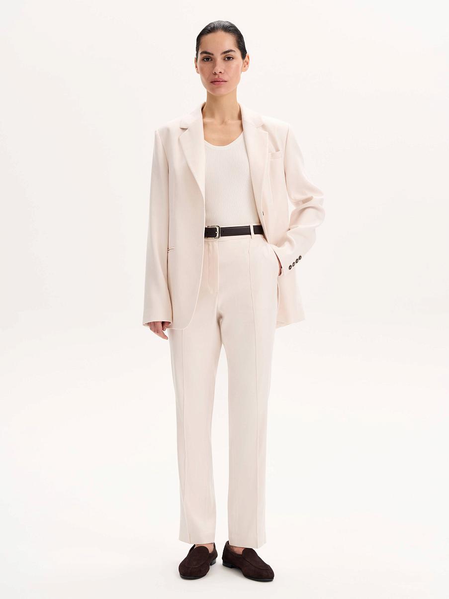 Брюки льняные