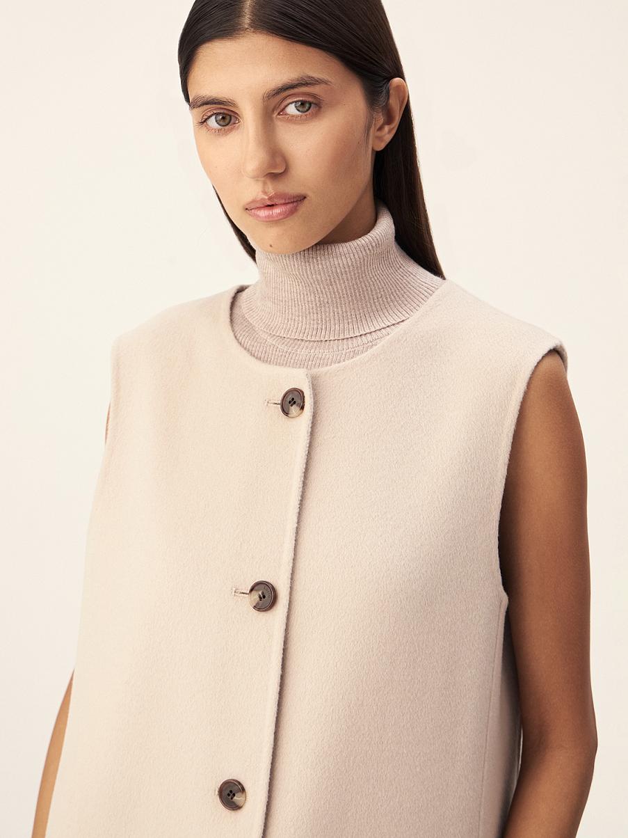 Жилетка удлиненная из шерсти мериноса