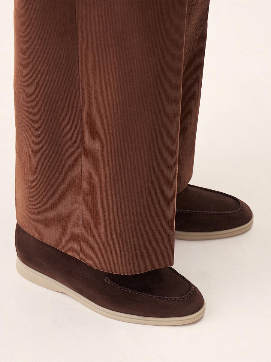 Лоферы из замши